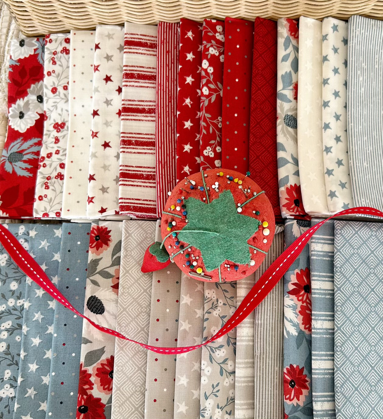 Moda Old Glory Layer Cake 10" Squares Fabric By Lella