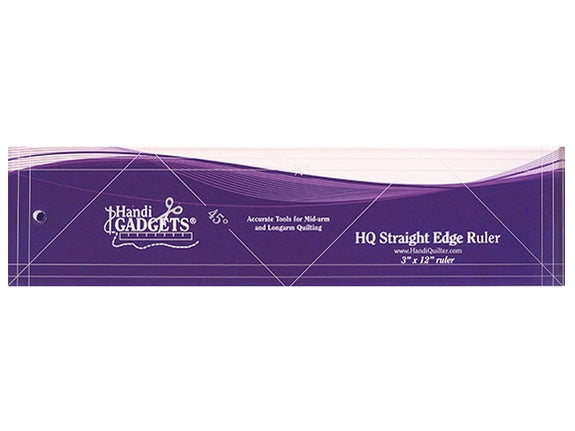 HQ 3X12 Straight Edge Ruler – A Quilted Crow