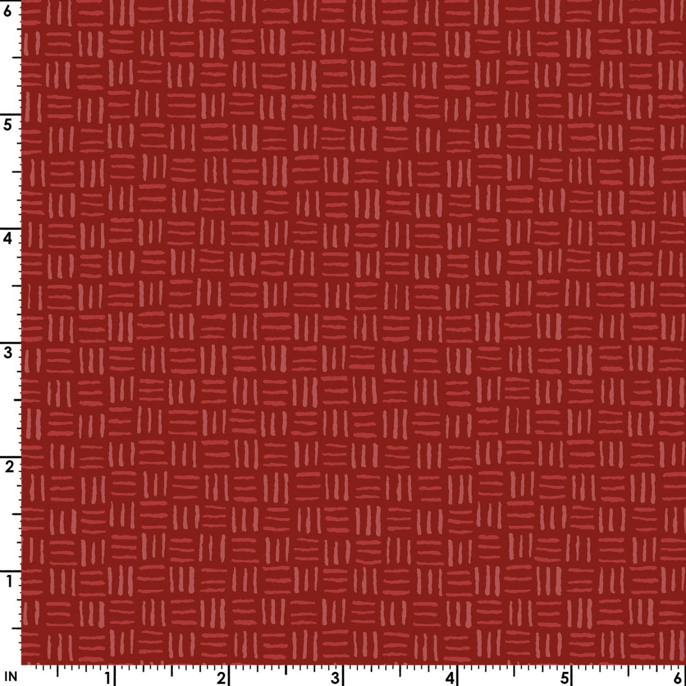 Breezeway Red Basketweave 10398-R