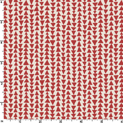 Breezeway Red Mini Triangle Stripe on Ecru 10397-R2