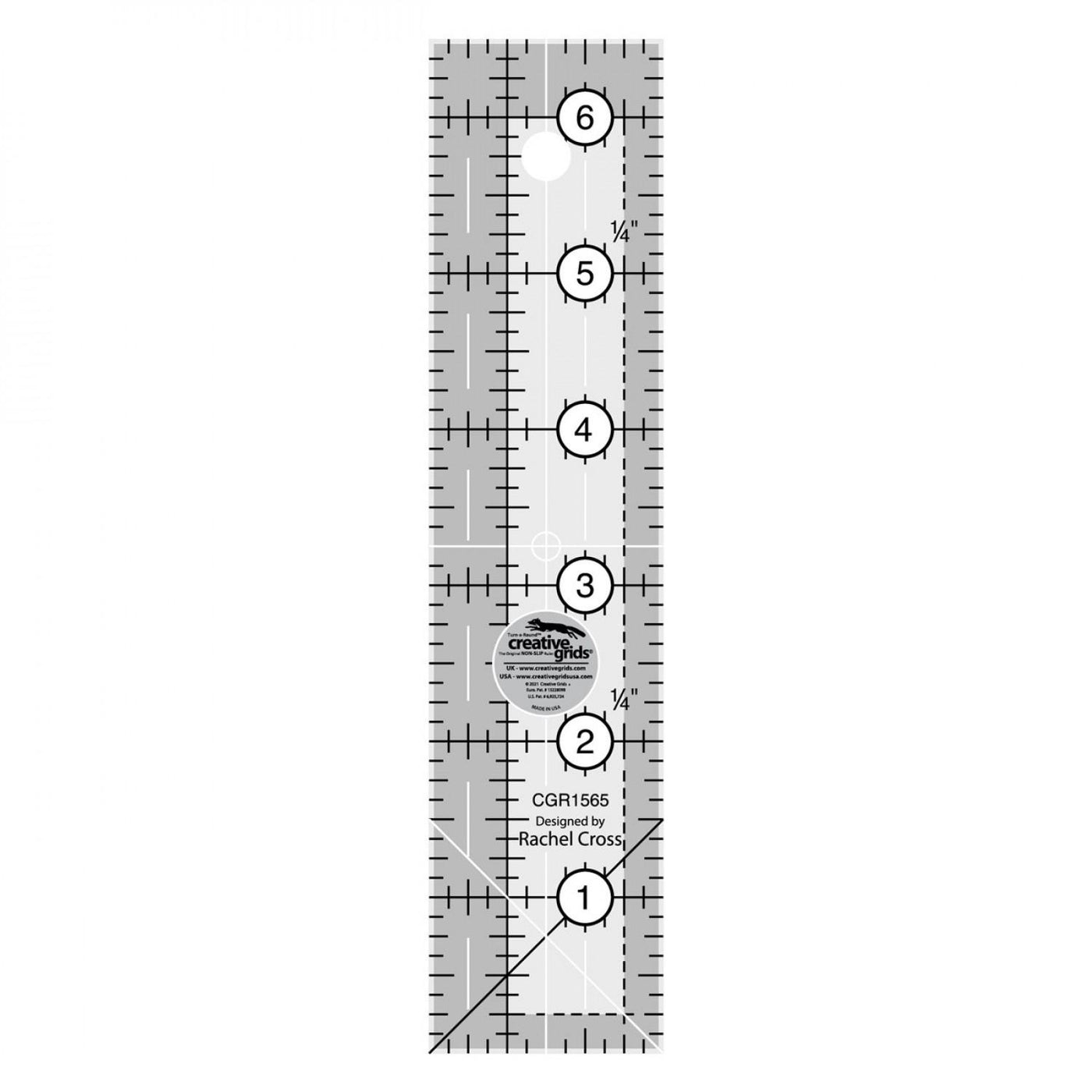 Creative Grids Quilt Ruler 1-1/2" x 6-1/2"