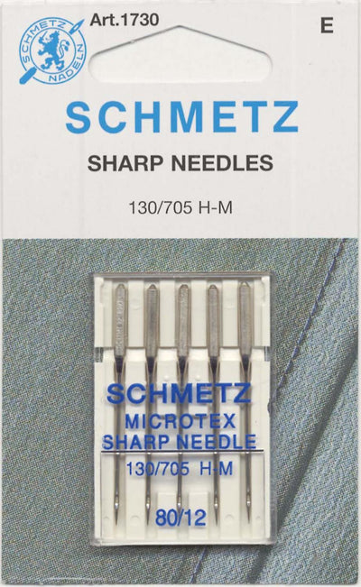 Schmetz Sharp / Microtex Machine Needle Size 12/80 # 1730