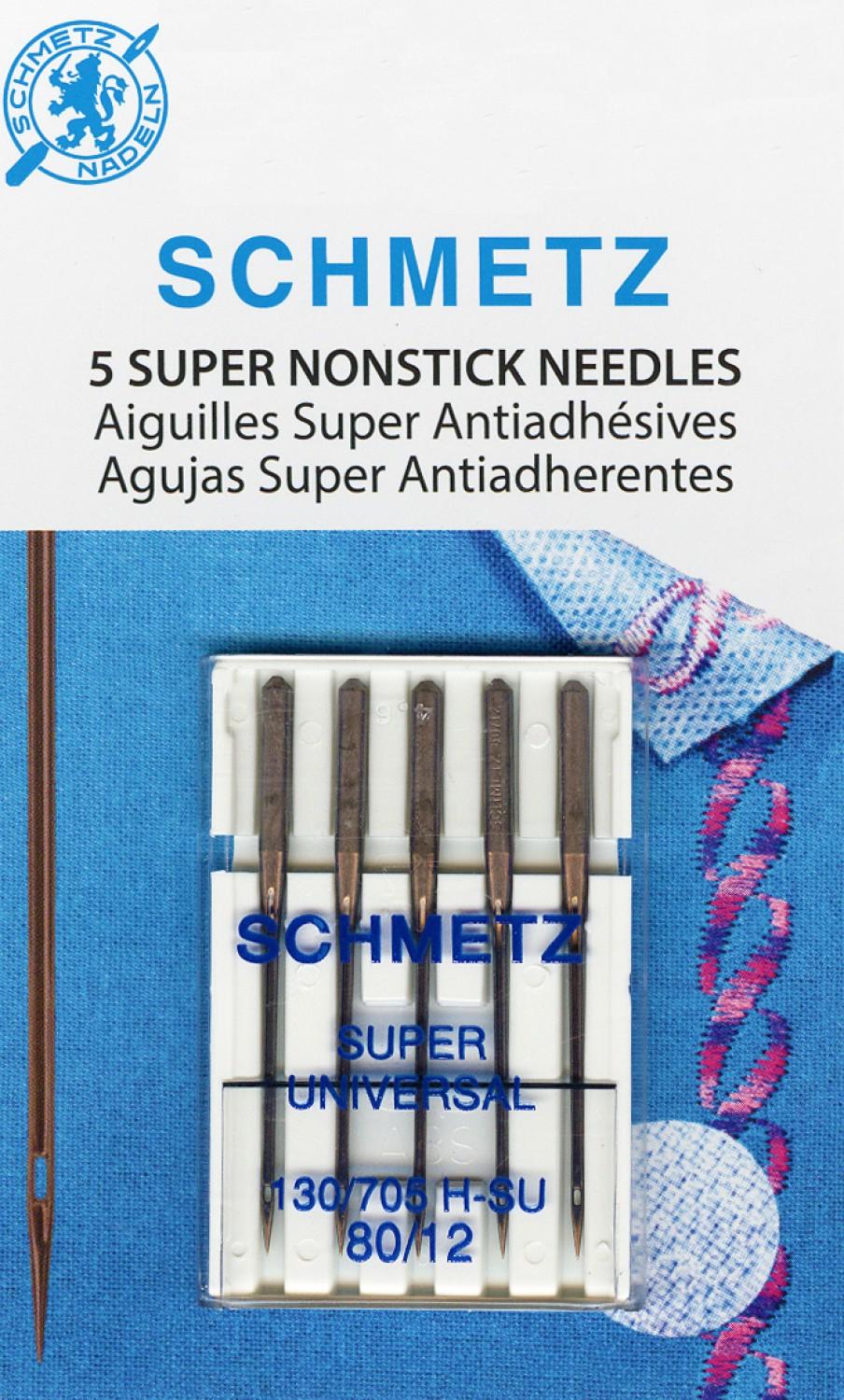 Schmetz Super Nonstick Needle 5ct, Size 80/12 # 4502