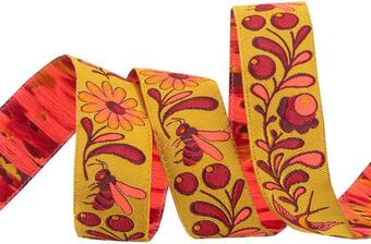 Birds & Bees Ribbon 7/8"