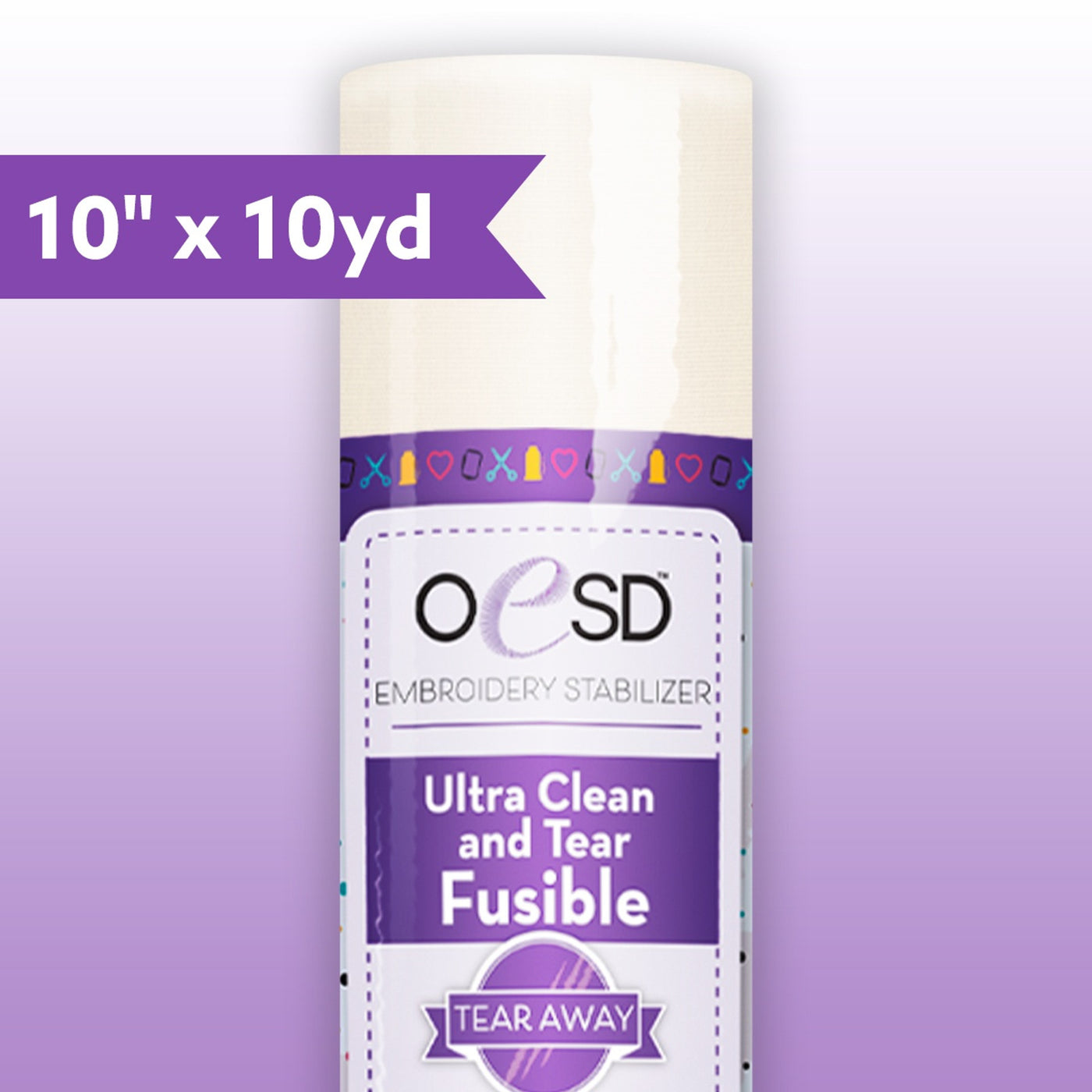 OESD Ultra Clean and Tear Fusible 10" x 10yd