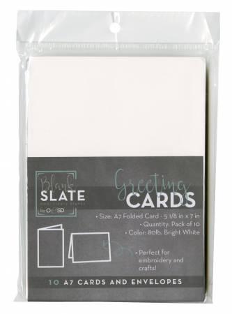 Blank Greeting Cards & Envelopes Size A7 10pk
