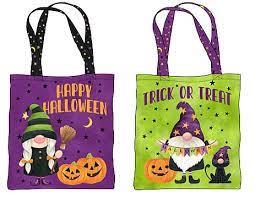 Gnomes Night Out Trick or Treat Bag PANEL 24669-85