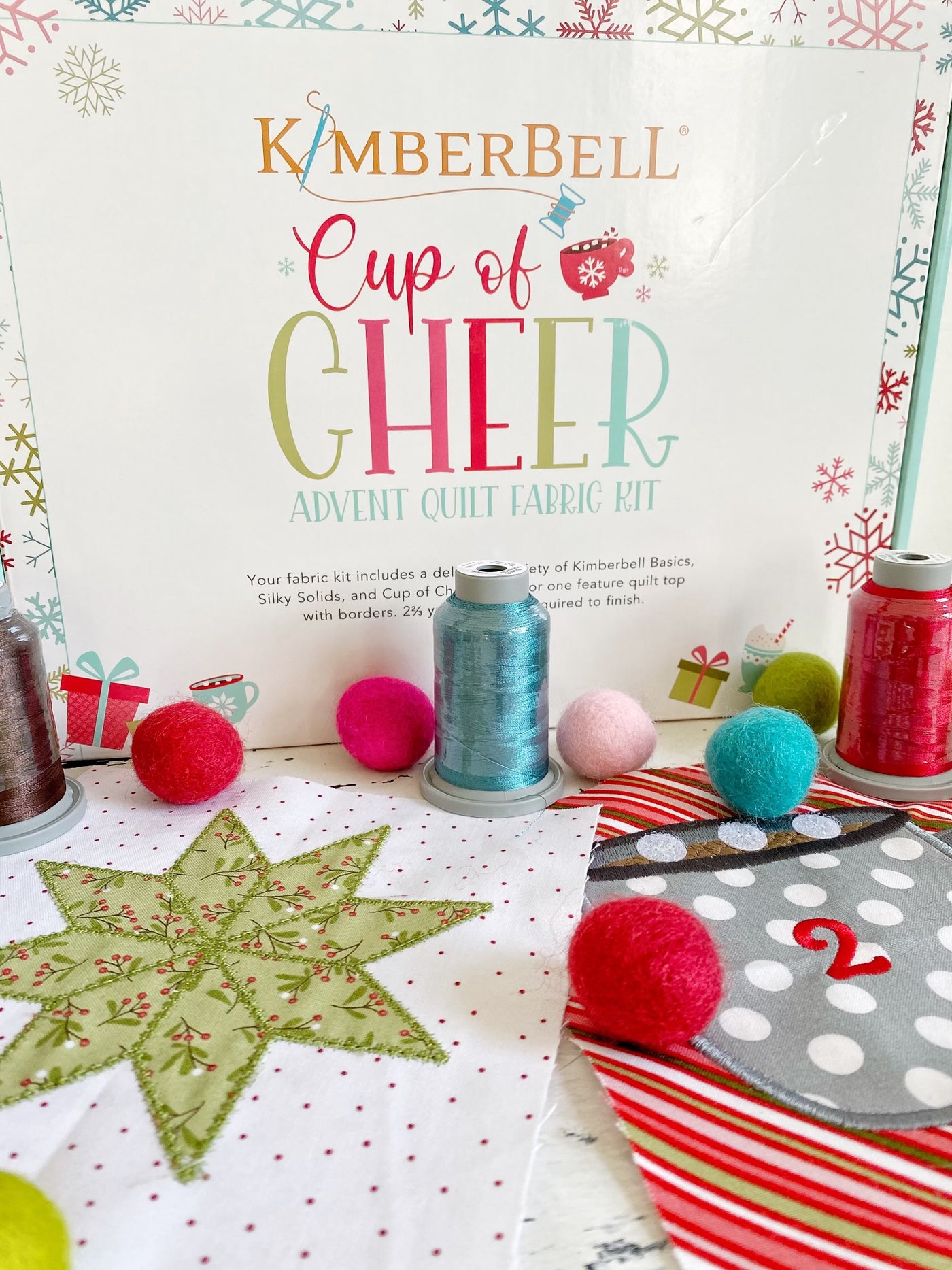 Cup of Cheer Advent Quilt CD Machine Embroidery Book