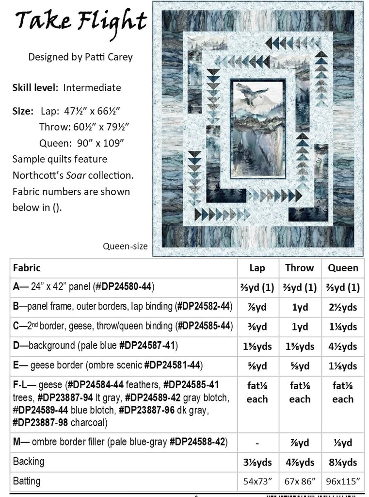 Soar DP24589-42 by Northcott Fabrics