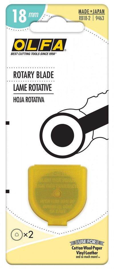 Olfa 18mm Rotary Blade 2 Pack