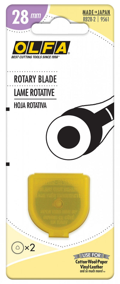 Olfa 28mm Rotary Blade 2 Pack