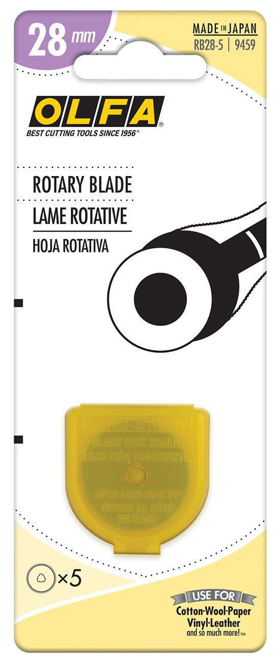 Olfa 28mm Rotary Blade 5 Pack