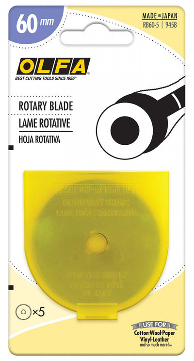 Olfa 60MM Rotary Blade 5ct