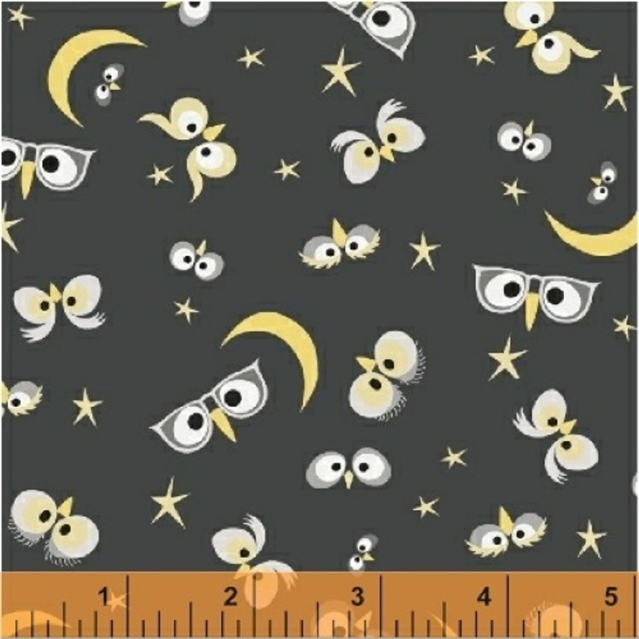 Remnant EOB of Night Owl Charcoal 2 yards + 35"