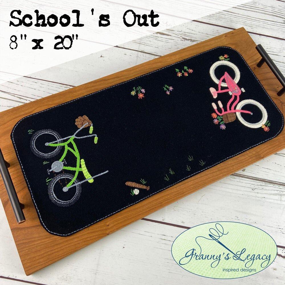 School's Out 8” x 20” Wool Runnerby Granny Legacy