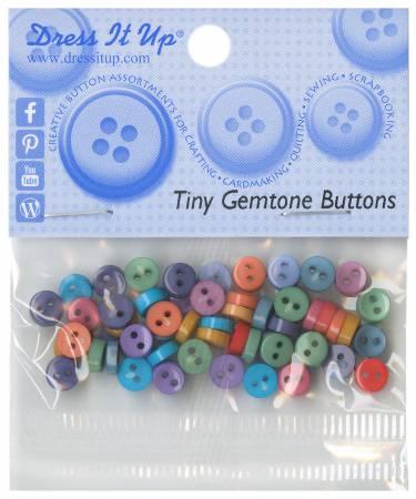 Tiny Gemstone Button Pack