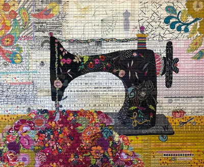Featherweight The Sewing Machine Collage Pattern