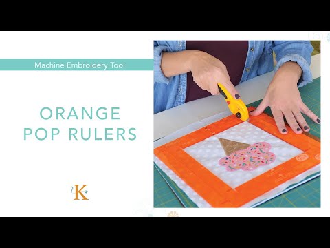 Orange Pop Rulers Square Set
